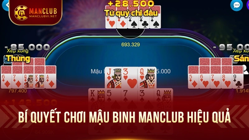 ManClub Mậu Binh - Sôi Động, Thách Thức Trí Tuệ 3 Bí Quyết Chơi Mậu Binh ManClub Hiệu Quả