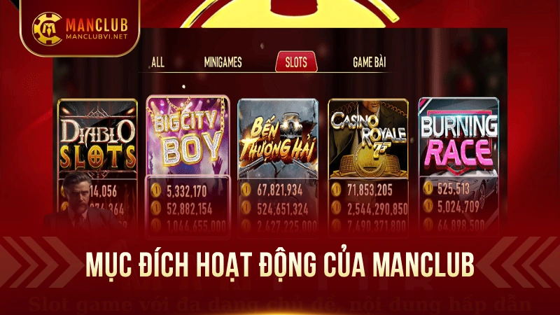 Giới Thiệu ManClub: App game đổi thưởng chất 2 Mục Đích Hoạt Động Của ManClub