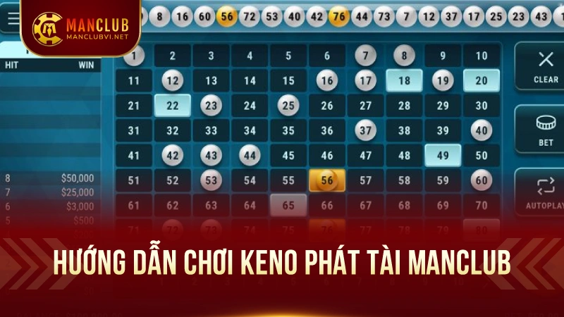 Kenno Phát Tài tại ManClub: Cơ hội Phát Tài 2025 2 Hướng Dẫn Chơi Kenno Phát Tài ManClub
